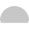 Ekena Millwork Half Round 4 Spoke Architectural Grade PVC Combination Pediment, 60"W x 36-3/4"H x 2-3/4"P PEDPC060X370HRO04 - alternate 4
